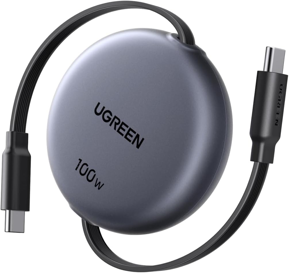 UGREEN 【100cm巻き取り式】PD 100W/5A USB-C ケーブル